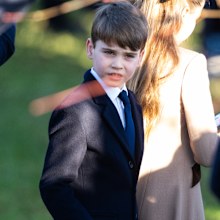 Prince Louis of Wales attends the Christmas Morning Service at Sandringham Church on December 25, 2025 in Sandringham, Norfolk. 