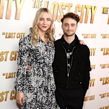 Daniel Radcliffe and Erin Darke attend a screening of The Lost City on March 14 in New York City.