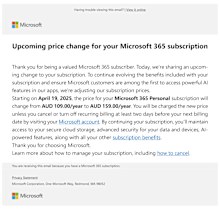 Microsoft Australia is facing court action for allegedly misleading 2.7 million Australians into buying a more expensive subscription plan that includes its AI bot Copilot.