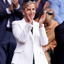 Sophie, the Duchess of Edinburgh in the Royal Box on day eight of the 2025 Wimbledon Championships at the All England Lawn Tennis and Croquet Club, London, July 7, 2025.
