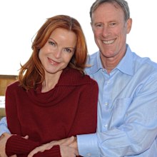 Marcia Cross and husband Tom Mahoney ring in the new year at Pelican Hill Resort on December 31, 2010 in Newport Beach, California.