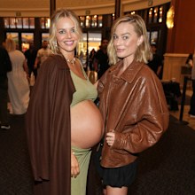 Samara Weaving and Margot Robbie at the premiere of Ready or Not 2: Here I Come on Monday, March 16, 2026, at AMC The Grove 14 in Los Angeles. 
