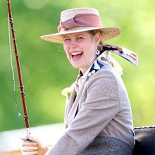 Lady Louise Windsor takes part in the carriage driving event at the Royal Windsor Horse Show at Windsor Castle on May 5, 2024.