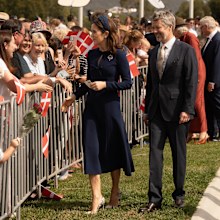 Queen Mary and King Frederik of Denmark in Canberra during their state visit to Australia, Monday March 16 2026.