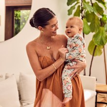 Chloe Fisher and her daughter Bobbi for The Iconic Mother's Day campaign 2025