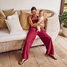 Chloe Fisher and her daughter Bobbi for The Iconic Mother's Day campaign 2025