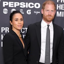 Meghan, Duchess of Sussex and Prince Harry, Duke of Sussex attend the Project Healthy Minds 3rd Annual Gala at Spring Studios on October 9, 2025 in New York City. 