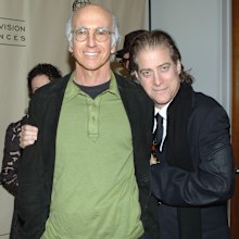 Larry David and Richard Lewis attend ATAS Presents An Evening With "Curb Your Enthusiasm" at The Academy of Television Arts & Sciences Theatre on November 9, 2005 in Hollywood.