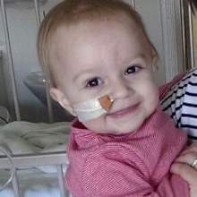 Young Neve diagnosed with rare form of ovarian cancer at 11-months-old