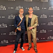 James Hart and Matthew Bauer at a UK screening of The Other Fellow in 2023