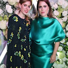 Princess Beatrice and Princess Eugenie of York at the official party celebrating Vogue World: London 2023 at George Mayfair on September 14, 2023 in London, England. 