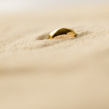 The ring was found on a Victorian beach, with a search quickly launched on Reddit.