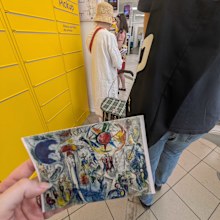 sending a postcard france