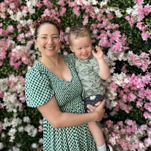 Mum Shelley with Tully
