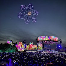 The drone light show during the coronation concert at Windsor Castle