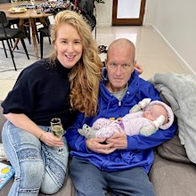 Chris and Toni Bird with baby Matilda