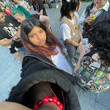 Aunchita, 19, waiting to get inside the Hatsune Miku concert 2024