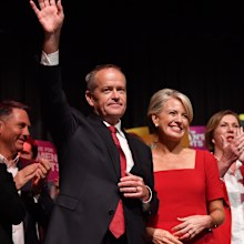 Bill Shorten and Chloe Shorten 