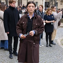 Lorde attends the Miu Miu Womenswear Fall/Winter 2024-2025 show