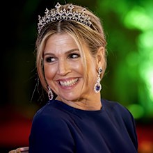 NAIROBI, KENYA - MARCH 18: Queen Maxima of The Netherlands attends a state banquet offered by President William Ruto of Kenya and First Lady Rachel Ruth at State House on March 18, 2025 in Nairobi, Kenya.  (Photo by Patrick van Katwijk/Getty Images)