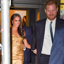  Meghan Markle, Duchess of Sussex, and Prince Harry, Duke of Sussex leave The Ziegfeld Theatre on May 16, 2023 in New York City.