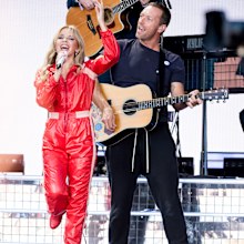 Kylie Minogue and Chris Martin