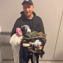  Ryanair passenger carries clothes on board flight as suitcase too big