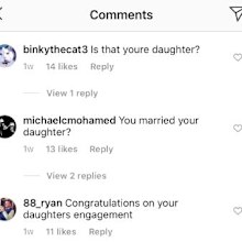 Dolph Lundgren, Emma Krokdal, engaged, comments, Instagram