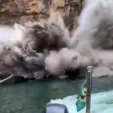 At least seven people were killed after a massive rock fell on top of several tourist boats in the Brazilian state of Minas Gerais on Saturday, CNN affiliate CNN Brasil reported.