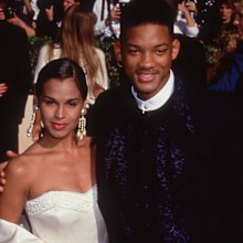 Will Smith with his first wife Sheree Zampino at the Emmy Awards in Pasadena, California. 
