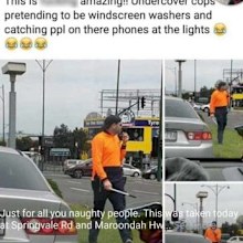 The covert operation has sparked a debate on social media, with some praising and some opposing the police tactic.


