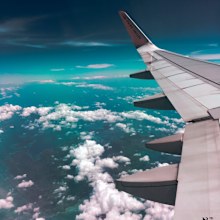 Plane flying