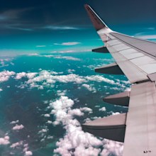 Plane flying