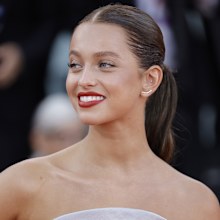 VENICE, ITALY - AUGUST 31: Margarida Corceiro attends a red carpet for the movie "Ferrari" at the 80th Venice International Film Festival on August 31, 2023 in Venice, Italy. (Photo by John Phillips/Getty Images For Armani Beauty )