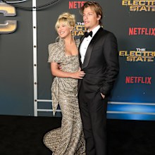 Millie Bobby Brown and Jake Bongiovi attend the world premiere of Netflix's "The Electric State" at The Egyptian Theatre Hollywood on February 24, 2025 in Los Angeles, California. 