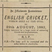 The death notice for 'English cricket'. (Supplied)