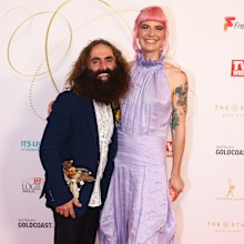 GOLD COAST, AUSTRALIA - JUNE 19: Costa Georgiadis and Hannah Moloney attend the 62nd TV Week Logie Awards on June 19, 2022 in Gold Coast, Australia. (Photo by Chris Hyde/Getty Images)