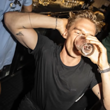 Cody Simpson and Emma McKeon shouts the pub at Old Mate's Pub Andy Lee New York 