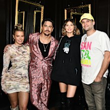 Ariana Madix, Tom Sandoval, Raquel Leviss and Tom Schwartz at the Tom Sandoval & The Most Extras performance at Hotel Cafe on November 14, 2021 in Los Angeles, California.