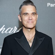 Robbie Williams attends Chopard ART Evening at the Martinez on May 23, 2023 in Cannes, France. 