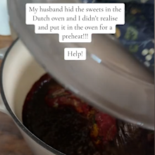 Home baker accidentally ruins Dutch oven after husband hid Skittles inside