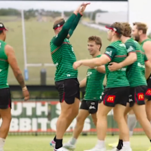 NRL star Tom Burgess and wife Tahlia Giumelli announcing they're expecting their third child in a sweet Instagram video.