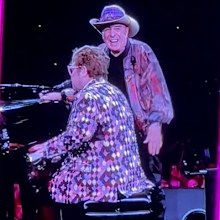 Elton John and Molly Meldrum