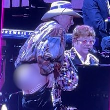 Elton John and Molly Meldrum