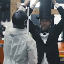 Hamish and Andy record world's tallest hat