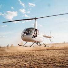 Top End Safari Camp helicopter