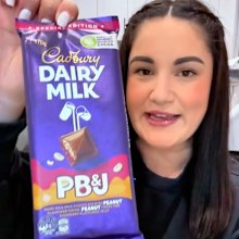Cadbury PB&J chocolate block Snack Reviews Australia