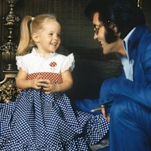 Elvis Presley and Lisa Marie Presley
