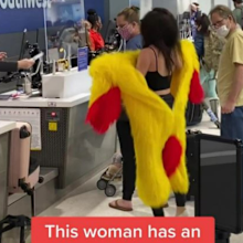 A passenger's wild baggage prank has been filmed and called out by fellow travellers after it was shared on social media.