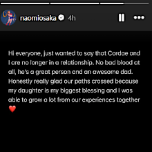 naomi osaka instagram stories split from partner